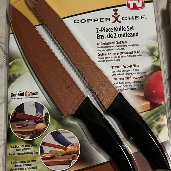 Lot - CopperChef knife set & Pro Kitchen chopper - Picture 3 of 6
